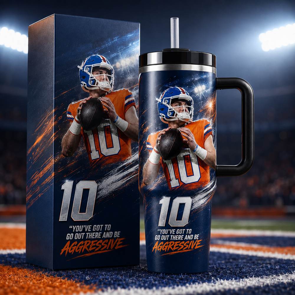 Bo Nix #10 | Premium NFL Player Heritage 40oz Tumbler