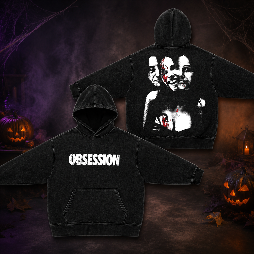 Nikki Obsession | Premium Halloween Vintage Acid Washed Hoodie