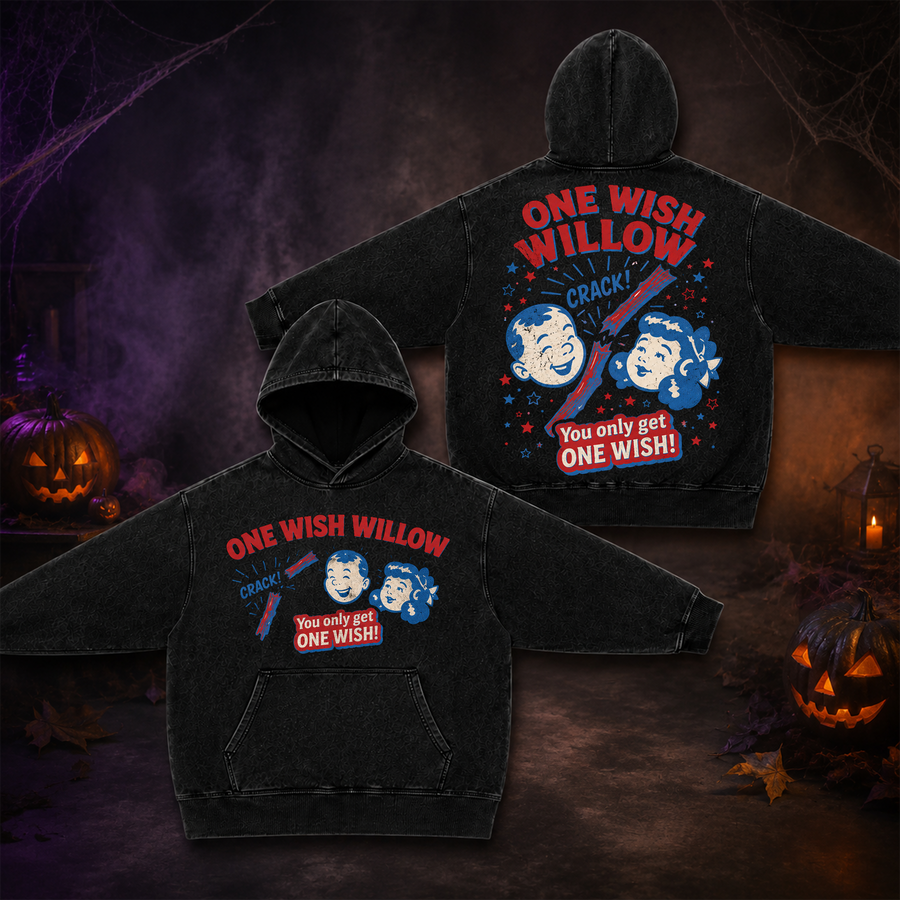 Obsession | Premium Halloween Vintage Acid Washed Hoodie