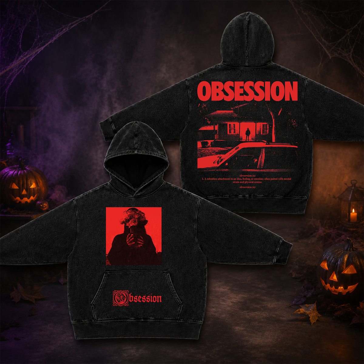 Nikki Obsession | Premium Halloween Vintage Acid Washed Hoodie Ver 2
