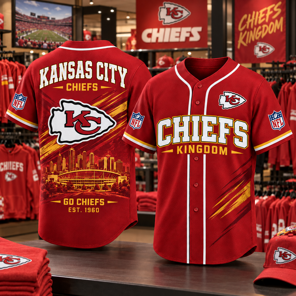 Kansas City Chiefs | Premium NFL Team Heritage Baseball Jersey