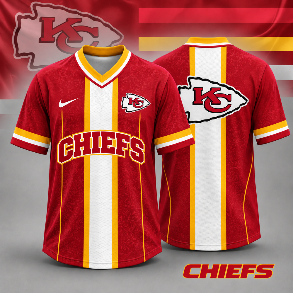 Kansas City Chiefs | Premium NFL Football Legacy V-Neck Jersey