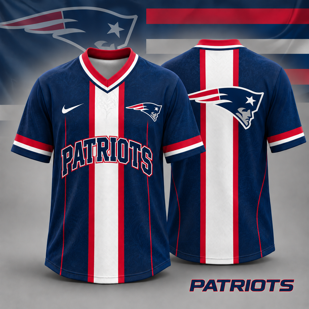New England Patriots | Premium NFL Football Legacy V-Neck Jersey