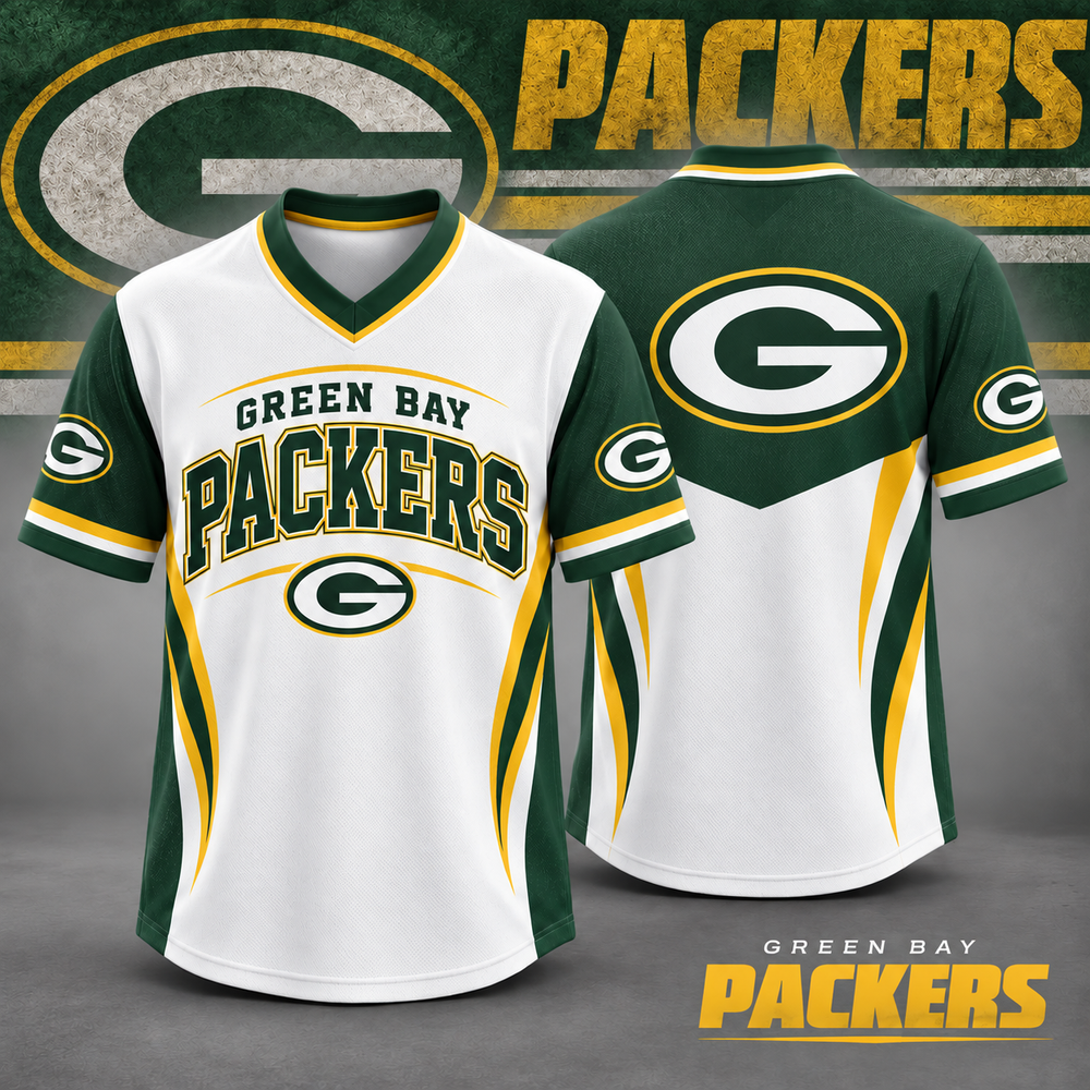 Green Bay Packers | Premium NFL Gridiron Heritage V-Neck Jersey