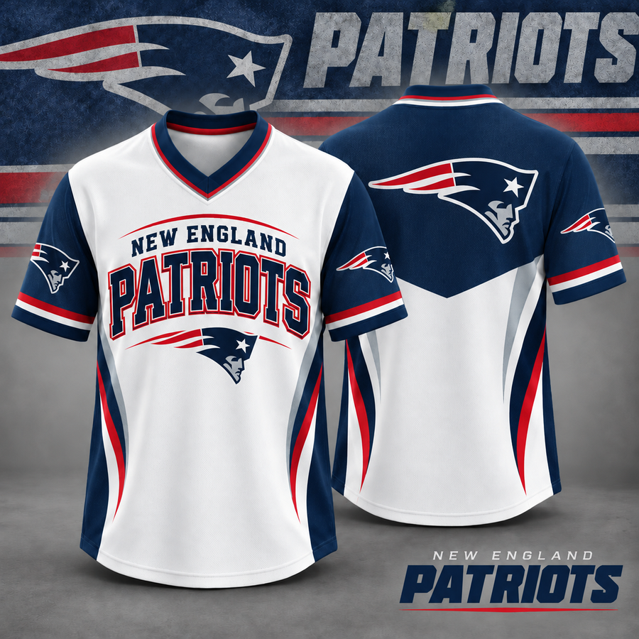 New England Patriots | Premium NFL Gridiron Heritage V-Neck Jersey
