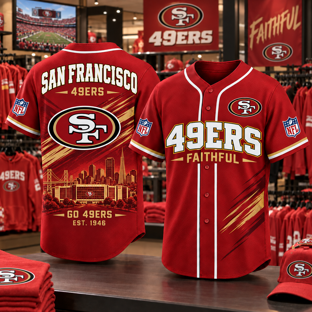 San Francisco 49ers | Premium NFL Team Heritage Baseball Jersey