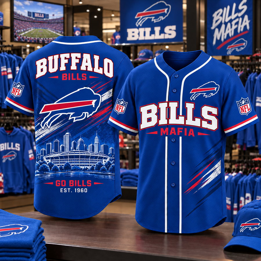Buffalo Bills | Premium NFL Team Heritage Baseball Jersey