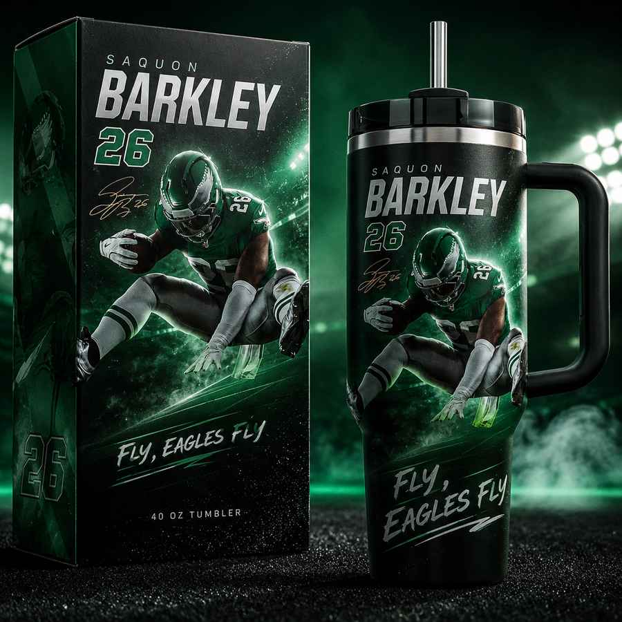 Saquon Barkley #26 | Premium NFL Player Heritage 40oz Tumbler
